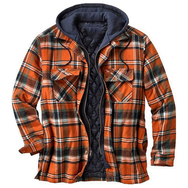 Caloy - Tacvasen Checkered Jacke mit abnehmbarer Kapuze