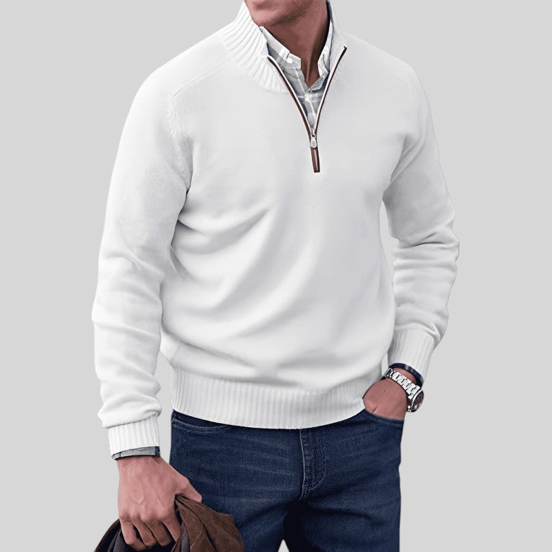 Vidar - Eleganter Pullover mit Reißverschluss