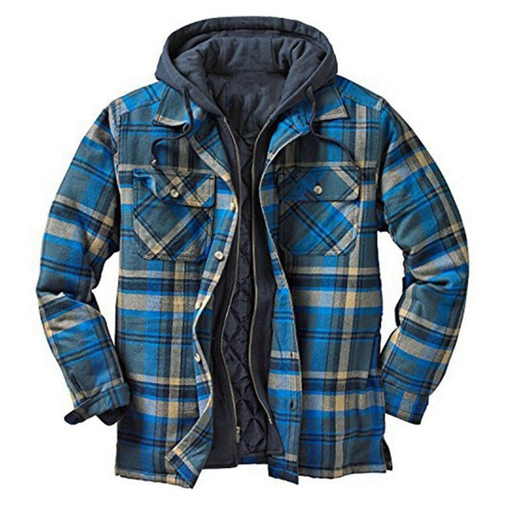 Caloy - Tacvasen Checkered Jacke mit abnehmbarer Kapuze