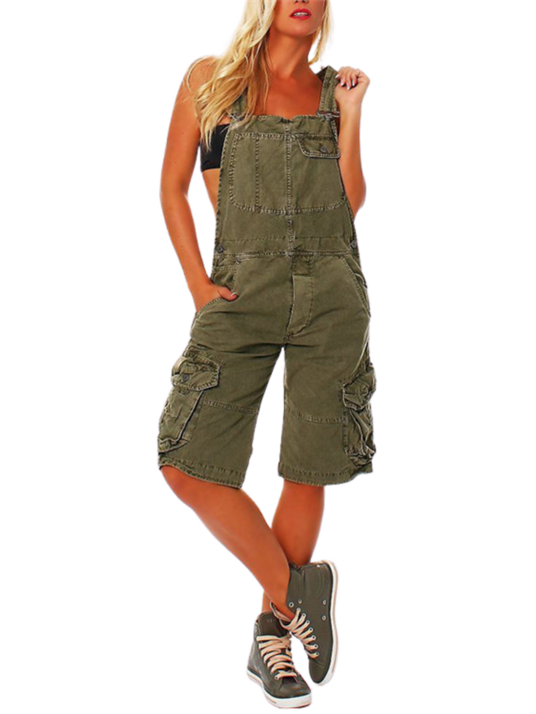 Rhian- Damen Latzhose mit Cargo-Taschen