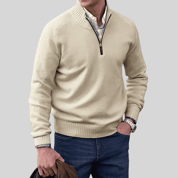 Vidar - Eleganter Pullover mit Reißverschluss