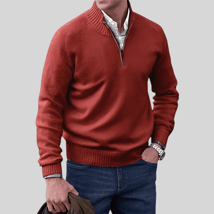 Vidar - Eleganter Pullover mit Reißverschluss