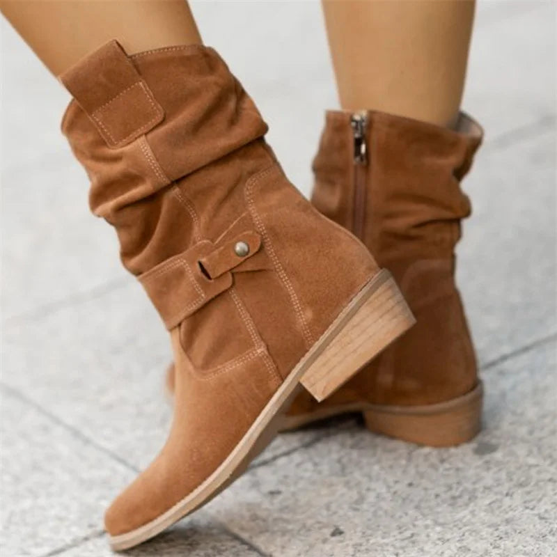 Chelsea - Faux Ankle Boots niedrige Absätze