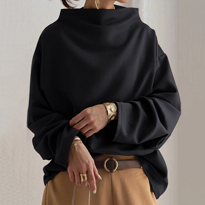 Erika - Schicker Oversize-Pullover mit hohem Halsausschnitt