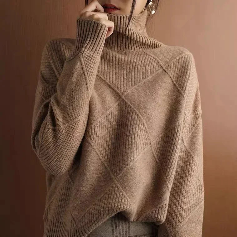 Ericka - Warm knit turtleneck sweater