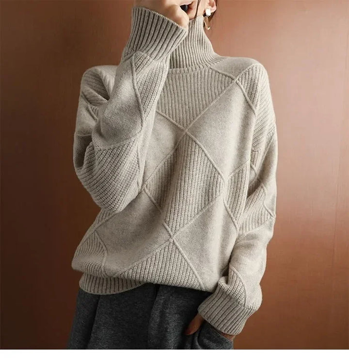 Ericka - Warm knit turtleneck sweater