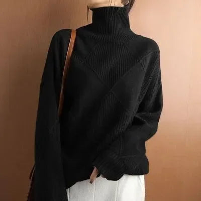 Ericka - Warm knit turtleneck sweater