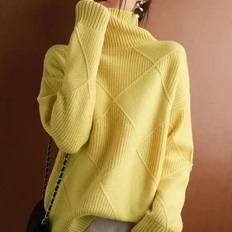 Ericka - Warm knit turtleneck sweater