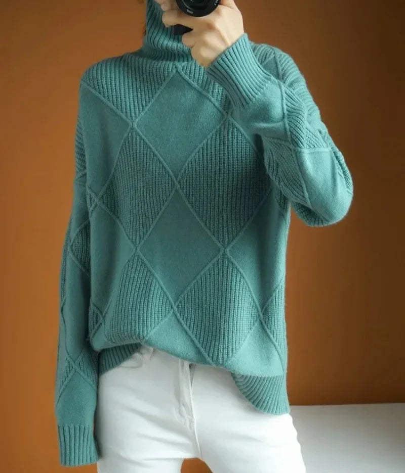 Ericka - Warm knit turtleneck sweater