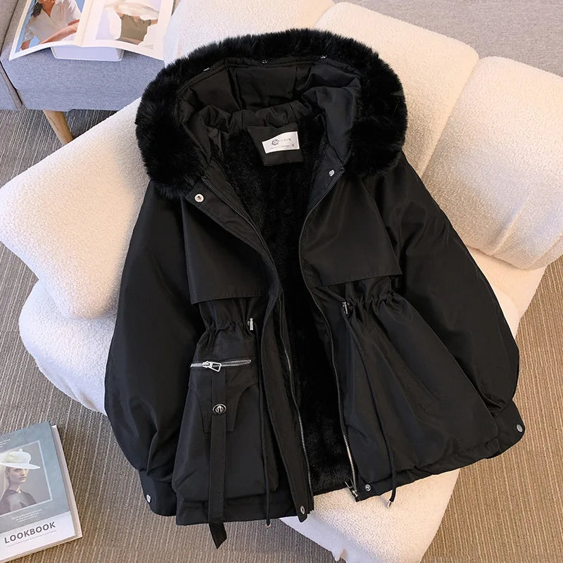 Aida- Winter Puffer Offshoot Fleece Kapuzenjacke