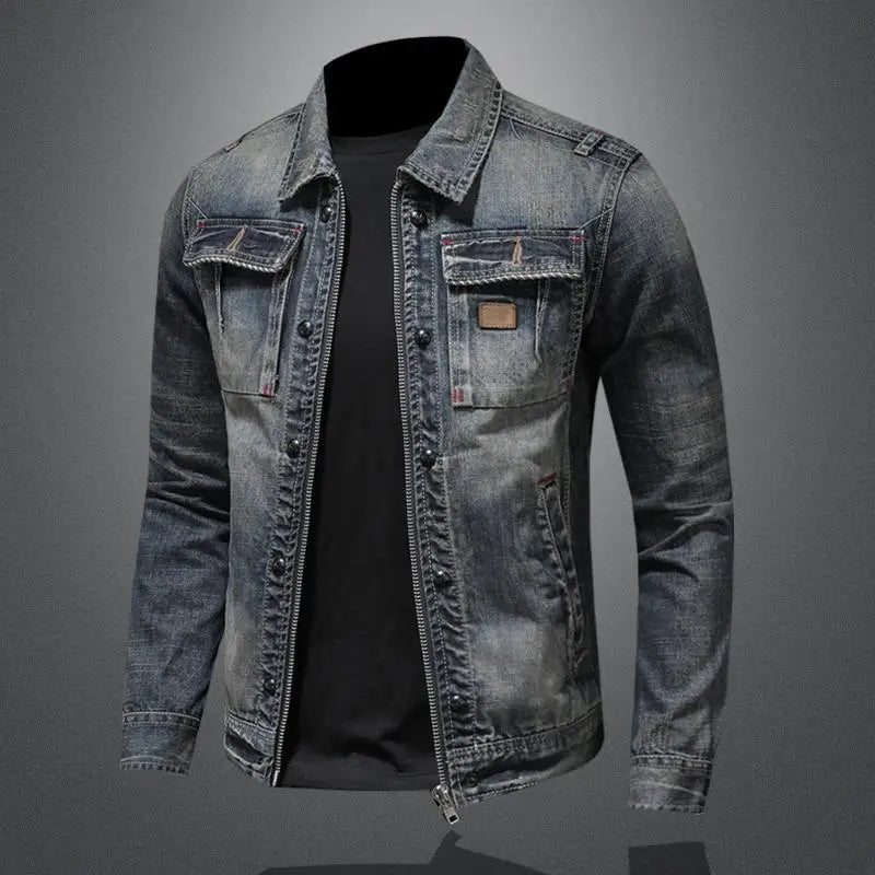 Calo - Retro-Jeansjacke mit Tasche