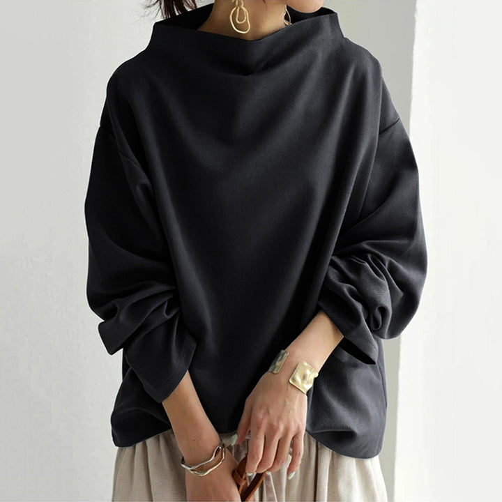 Erika - Schicker Oversize-Pullover mit hohem Halsausschnitt