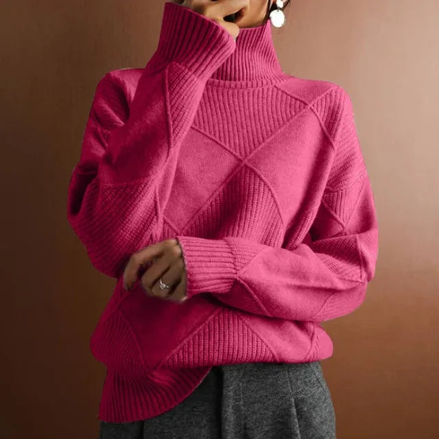 Ericka - Warm knit turtleneck sweater