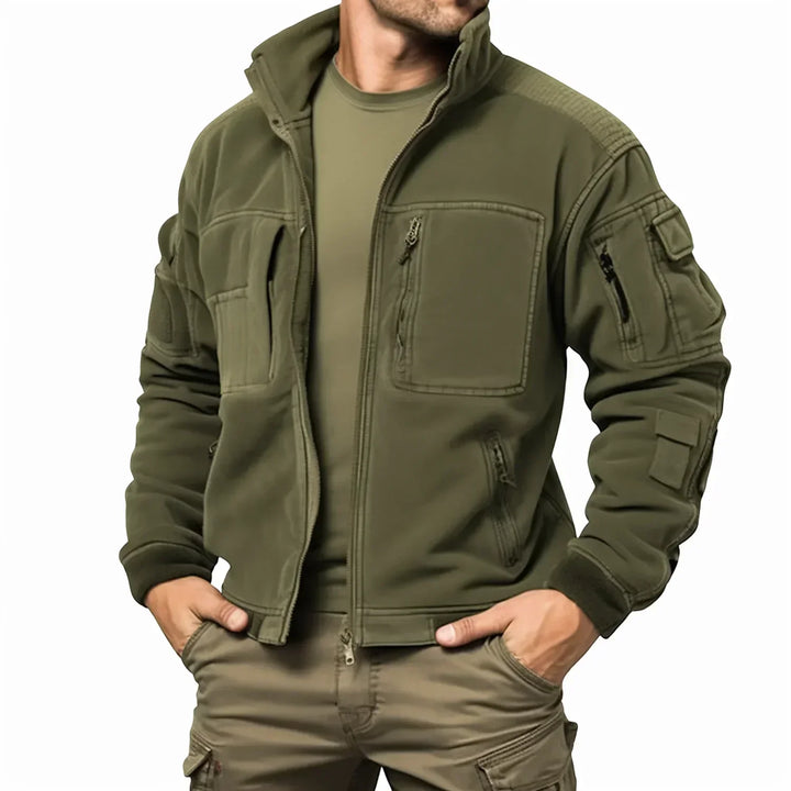 Lindo - Vintage Polar Fleece Militaire Cargo Jacke