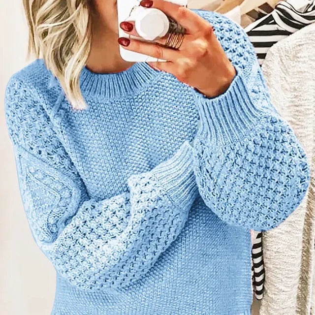 Trisha - Trendiger Strickpullover in Übergröße