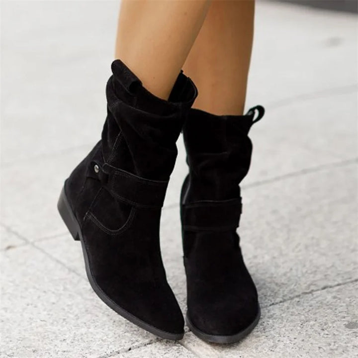 Chelsea - Faux Ankle Boots niedrige Absätze