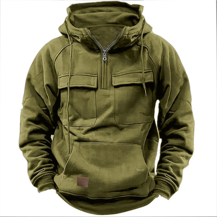 Kalvin - Halber Reißverschluss Tactical Warm Military Hoodies