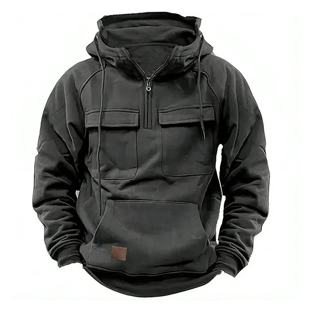 Kalvin - Halber Reißverschluss Tactical Warm Military Hoodies