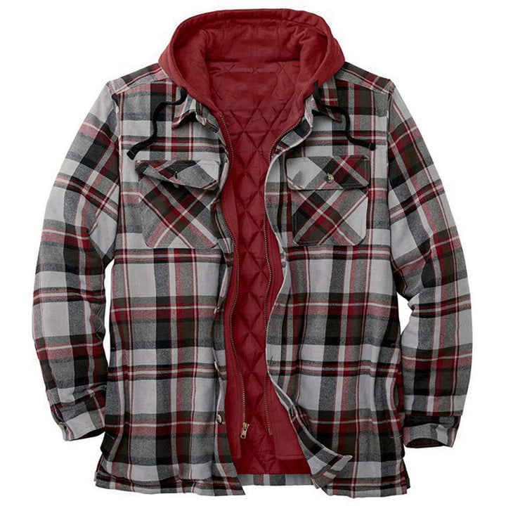 Caloy - Tacvasen Checkered Jacke mit abnehmbarer Kapuze